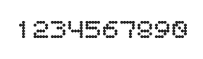 5×6数字点阵字体 ddN56AA1505
