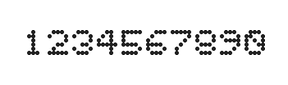 5×6数字点阵字体 ddN56AA1508