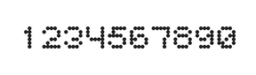 5×6数字点阵字体 ddN56AA1514