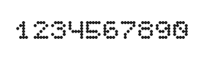5×6数字点阵字体 ddN56AA1515