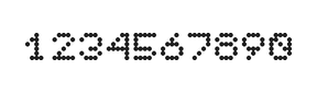 5×6数字点阵字体 ddN56AA1519