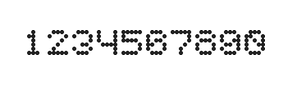 5×6数字点阵字体 ddN56AA1528