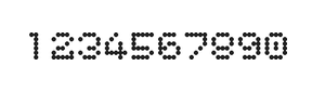 5×6数字点阵字体 ddN56AA1535