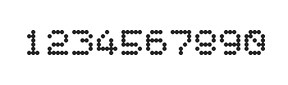 5×6数字点阵字体 ddN56AA1537