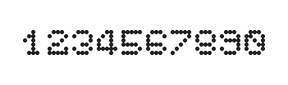 5×6数字点阵字体 ddN56AA1543
