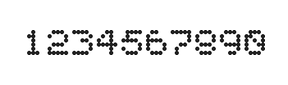 5×6数字点阵字体 ddN56AA1545