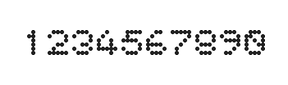 5×6数字点阵字体 ddN56AA1546