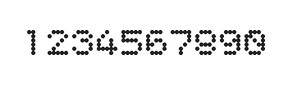5×6数字点阵字体 ddN56AA1555