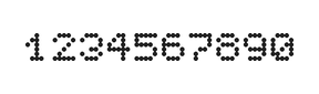 5×6数字点阵字体 ddN56AA1563