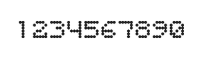 5×6数字点阵字体 ddN56AA1569