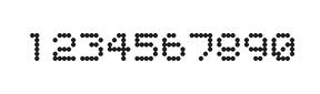 5×6数字点阵字体 ddN56AA1576