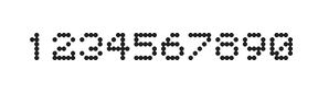5×6数字点阵字体 ddN56AA1605