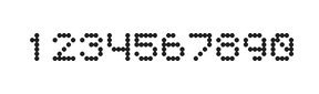 5×6数字点阵字体 ddN56AA1614