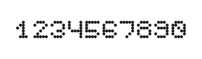 5×6数字点阵字体 ddN56AA1615