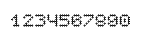 5×6数字点阵字体 ddN56AA1621