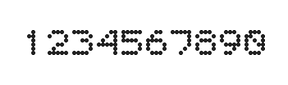 5×6数字点阵字体 ddN56AA1625