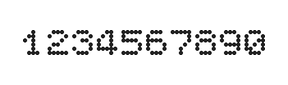 5×6数字点阵字体 ddN56AA1629