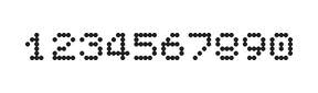 5×6数字点阵字体 ddN56AA1631