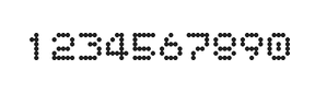 5×6数字点阵字体 ddN56AA1644