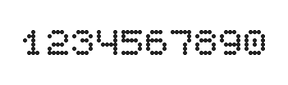 5×6数字点阵字体 ddN56AA1655