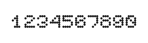 5×6数字点阵字体 ddN56AA1675