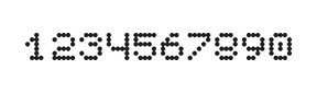5×6数字点阵字体 ddN56AA1677