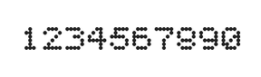 5×6数字点阵字体 ddN56AA1680