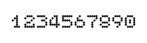 5×6数字点阵字体 ddN56AA1693