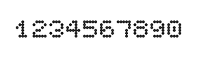 5×6数字点阵字体 ddN56AA1703