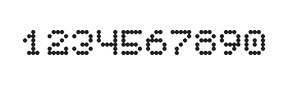 5×6数字点阵字体 ddN56AA1711