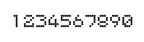 5×6数字点阵字体 ddN56AA1716