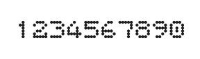5×6数字点阵字体 ddN56AA1721