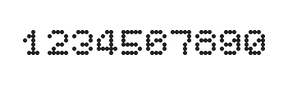 5×6数字点阵字体 ddN56AA1722