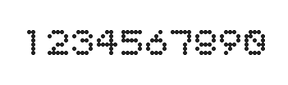 5×6数字点阵字体 ddN56AA1725