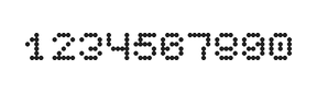 5×6数字点阵字体 ddN56AA1727