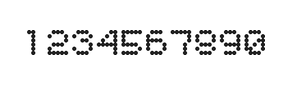 5×6数字点阵字体 ddN56AA1730