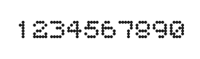 5×6数字点阵字体 ddN56AA1732