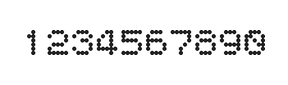 5×6数字点阵字体 ddN56AA1745