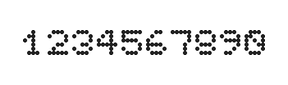 5×6数字点阵字体 ddN56AA1751