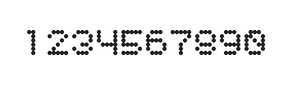 5×6数字点阵字体 ddN56AA1753