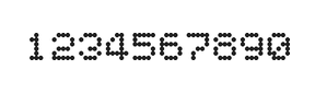 5×6数字点阵字体 ddN56AA1755