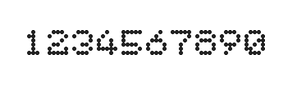 5×6数字点阵字体 ddN56AA1760