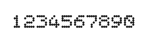 5×6数字点阵字体 ddN56AA1761