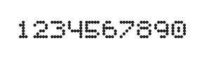5×6数字点阵字体 ddN56AA1769
