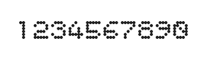 5×6数字点阵字体 ddN56AA1773