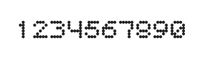 5×6数字点阵字体 ddN56AA1775