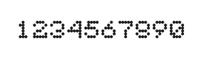 5×6数字点阵字体 ddN56AA1778