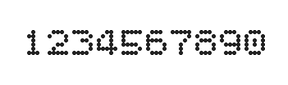5×6数字点阵字体 ddN56AA1787
