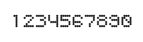5×6数字点阵字体 ddN56AA1788