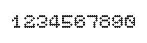 5×6数字点阵字体 ddN56AA1792